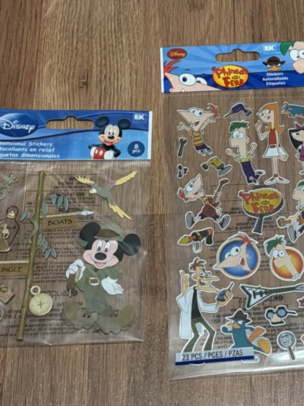 Disney Scrapbooking Stickers Lot Of 3